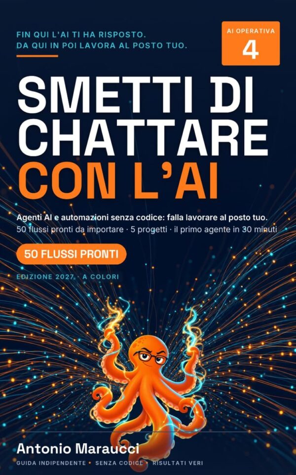 Copertina del libro «Smetti di Chattare con l’AI» di Antonio Maraucci
