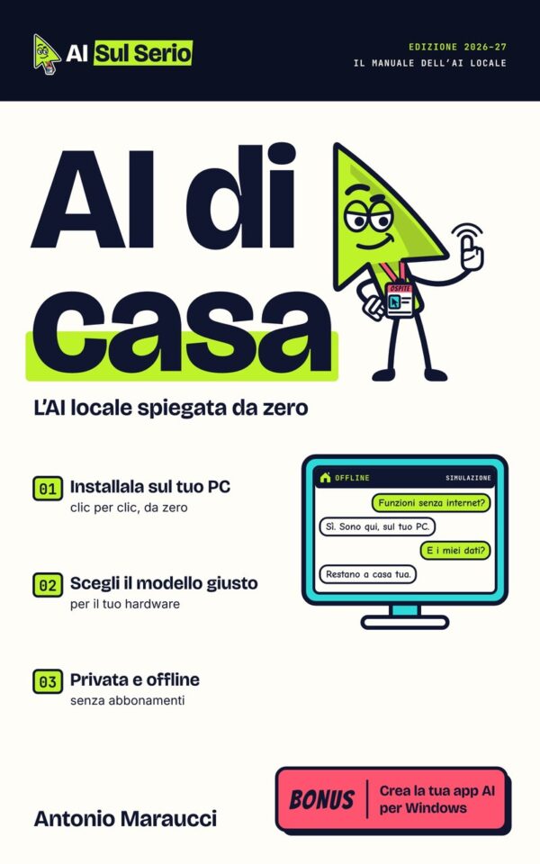 Copertina del libro «AI di casa» di Antonio Maraucci